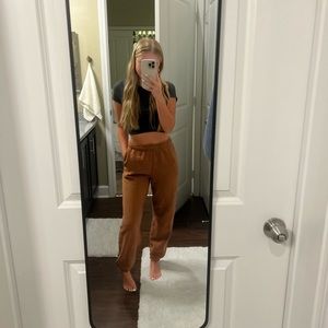 Aritzia TNA brown sweatpants